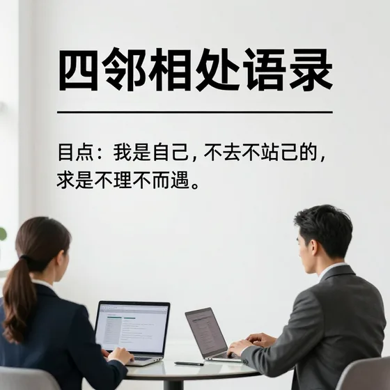四邻相处语录行业解析